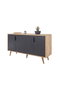 Hanah Home Sırma 4516 Roble Zafiro y Antracita